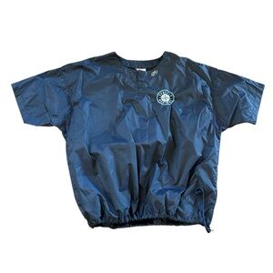 Rawlings Seattle Mariners Blue Short Sleeved‎  Windbreaker Size XL